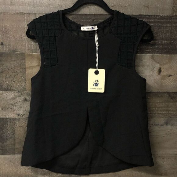 NWT LF Mika & Gala black blouse size 8 - Picture 2 of 4